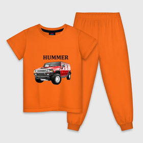 Детская пижама хлопок с принтом Hummer (2) в Екатеринбурге, 100% хлопок |  брюки и футболка прямого кроя, без карманов, на брюках мягкая резинка на поясе и по низу штанин
 | Тематика изображения на принте: auto | humer | hummer | авто | автомобильные | машины | тачки | тюнинг | хамер | хаммер