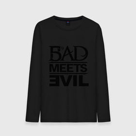 Мужской лонгслив хлопок с принтом Bad Meets Evil в Екатеринбурге, 100% хлопок |  | hip hop | rap | rap stars | реп | репчик | рэп | рэп звезда | рэпчик | рэпчина | хип хоп