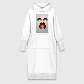 Платье удлиненное хлопок с принтом Minecraft white в Екатеринбурге,  |  | крипер