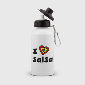 Бутылка спортивная с принтом Я люблю сальсу в Екатеринбурге, металл | емкость — 500 мл, в комплекте две пластиковые крышки и карабин для крепления | Тематика изображения на принте: bachata | i love | i love salsa | lambada | latina | salsa | бачата | ламбада | латина | латиноамериканская музыка | латиноамериканские танцы | сальса | танго | танец | танцы | ча ча ча | я люблю | я люблю сальсу