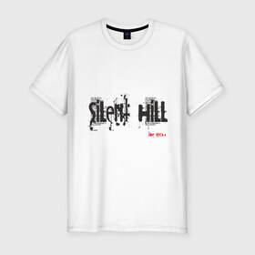 Мужская футболка премиум с принтом Sillent Hill в Екатеринбурге, 92% хлопок, 8% лайкра | приталенный силуэт, круглый вырез ворота, длина до линии бедра, короткий рукав | silent hill | сайлент хил | сайлент хилл | ужастики | ужасы