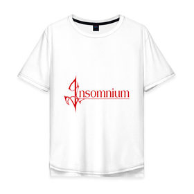 Мужская футболка хлопок Oversize с принтом Insomnium logo в Екатеринбурге, 100% хлопок | свободный крой, круглый ворот, “спинка” длиннее передней части | insomnium | insomnium logo | rock | музыка | рок | тяжелый рок | тяжеляк