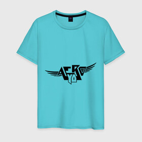Мужская футболка хлопок с принтом Aero yo(3) в Екатеринбурге, 100% хлопок | прямой крой, круглый вырез горловины, длина до линии бедер, слегка спущенное плечо. | крылья