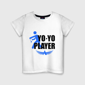 Детская футболка хлопок с принтом Aero yo(2) в Екатеринбурге, 100% хлопок | круглый вырез горловины, полуприлегающий силуэт, длина до линии бедер | aero yo | yo yo | yo yo player | игрушка йо йо | йо йо