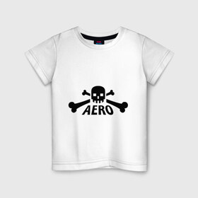 Детская футболка хлопок с принтом Aero yo(1) в Екатеринбурге, 100% хлопок | круглый вырез горловины, полуприлегающий силуэт, длина до линии бедер | 