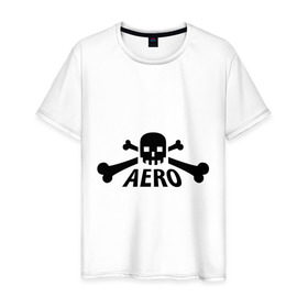 Мужская футболка хлопок с принтом Aero yo(1) в Екатеринбурге, 100% хлопок | прямой крой, круглый вырез горловины, длина до линии бедер, слегка спущенное плечо. | 