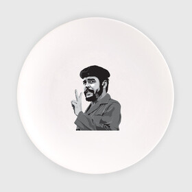 Тарелка с принтом Peace Che Guevara в Екатеринбурге, фарфор | диаметр - 210 мм
диаметр для нанесения принта - 120 мм | Тематика изображения на принте: че гевара