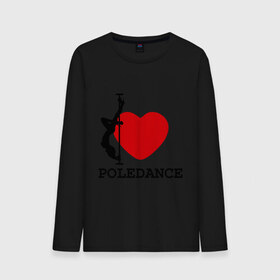 Мужской лонгслив хлопок с принтом I LOVE POLEDANCE в Екатеринбурге, 100% хлопок |  | poledance | poledanceстрип пластика | девушка на шесте | полидэнс | шест | шестовая пластика | я люблю полидэнс