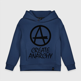 Детское худи Oversize хлопок с принтом Create anarchy в Екатеринбурге, френч-терри — 70% хлопок, 30% полиэстер. Мягкий теплый начес внутри —100% хлопок | боковые карманы, эластичные манжеты и нижняя кромка, капюшон на магнитной кнопке | heavy metal | metal | muse | pank | punk | rock | trash metal | альтернатива | анархия | квартет | лица | метал | панк | рок | рок группа | рок группы | трэш метал | хеви метал