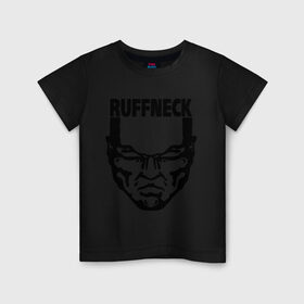 Детская футболка хлопок с принтом Ruffneck в Екатеринбурге, 100% хлопок | круглый вырез горловины, полуприлегающий силуэт, длина до линии бедер | dj | ruffneck | диджей | лицо | музыка | обложка