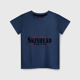 Детская футболка хлопок с принтом Skinhead. Spirit of 69 в Екатеринбурге, 100% хлопок | круглый вырез горловины, полуприлегающий силуэт, длина до линии бедер | hardcore | skinhead | бритая голова | мой путь жизни | скинхед | скинхэд | хард кор