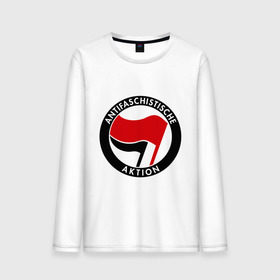 Мужской лонгслив хлопок с принтом Antifa (1) в Екатеринбурге, 100% хлопок |  | antifa | антифа | антифашизм | антифашистское движение | знак антифа | против фашизма | фашизм