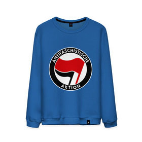 Мужской свитшот хлопок с принтом Antifa (1) в Екатеринбурге, 100% хлопок |  | antifa | антифа | антифашизм | антифашистское движение | знак антифа | против фашизма | фашизм