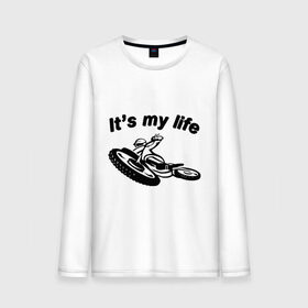 Мужской лонгслив хлопок с принтом Speedway в Екатеринбурге, 100% хлопок |  | motocycles | my life | байк | байкеры | колеса | мото | мотоцикл | мотоциклы | моя жизнь