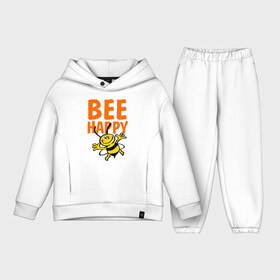 Детский костюм хлопок Oversize с принтом BeeHappy в Екатеринбурге,  |  | веселая | насекомое | настроение | позитив | пчела | пчелка | счастливый | счастье | эмоции