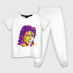 Детская пижама хлопок с принтом Michael Jackson полноцвет в Екатеринбурге, 100% хлопок |  брюки и футболка прямого кроя, без карманов, на брюках мягкая резинка на поясе и по низу штанин
 | jackson | michael | michael jackson | pop | джексон | знаменитость | майкл | майкл джексон | певец | поп | портрет