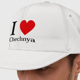 Кепка снепбек с прямым козырьком с принтом i love chechnya в Екатеринбурге, хлопок 100% |  | регионы | чеченская республика | чеченцы | чечня | я люблю | я люблю чечню