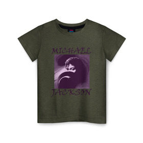Детская футболка хлопок с принтом Michael Jackson с шляпой в Екатеринбурге, 100% хлопок | круглый вырез горловины, полуприлегающий силуэт, длина до линии бедер | Тематика изображения на принте: mj | исполнитель | майкл джексон | музыка | певец | поп музыка