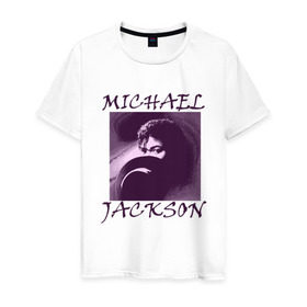 Мужская футболка хлопок с принтом Michael Jackson с шляпой в Екатеринбурге, 100% хлопок | прямой крой, круглый вырез горловины, длина до линии бедер, слегка спущенное плечо. | Тематика изображения на принте: mj | исполнитель | майкл джексон | музыка | певец | поп музыка
