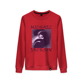 Женский свитшот хлопок с принтом Michael Jackson с шляпой в Екатеринбурге, 100% хлопок | прямой крой, круглый вырез, на манжетах и по низу широкая трикотажная резинка  | mj | исполнитель | майкл джексон | музыка | певец | поп музыка
