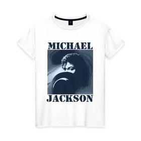 Женская футболка хлопок с принтом Michael Jackson с шляпой (2) в Екатеринбурге, 100% хлопок | прямой крой, круглый вырез горловины, длина до линии бедер, слегка спущенное плечо | mj | в шляпе | исполнитель | майкл джексон | музыка | певец | поп музыка | шляпа