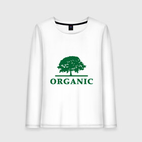Женский лонгслив хлопок с принтом Дерево органика в Екатеринбурге, 100% хлопок |  | eco | organic | дерево | зеленые технологии | зелень | планета | чистота | эко | экология
