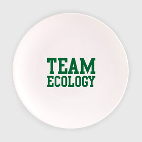 Тарелка 3D с принтом Команда экологов в Екатеринбурге, фарфор | диаметр - 210 мм
диаметр для нанесения принта - 120 мм | eco | team ecology | зеленые технологии | зелень | планета | чистота | эко | экология