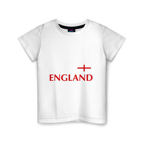 Детская футболка хлопок с принтом Сборная Англии - Стивен Джеррард 4 в Екатеринбурге, 100% хлопок | круглый вырез горловины, полуприлегающий силуэт, длина до линии бедер | англия | сборная англии | стивен джеррард | флаг англии | футбол