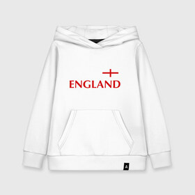 Детская толстовка хлопок с принтом Сборная Англии - Стивен Джеррард 4 в Екатеринбурге, 100% хлопок | Круглый горловой вырез, эластичные манжеты, пояс, капюшен | англия | сборная англии | стивен джеррард | флаг англии | футбол