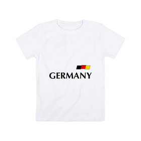Детская футболка хлопок с принтом Сборная Германии - 7 в Екатеринбурге, 100% хлопок | круглый вырез горловины, полуприлегающий силуэт, длина до линии бедер | football | германия | сборная германии | футбол | швайнштайгер