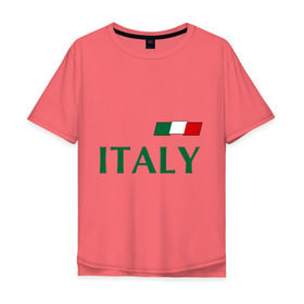 Мужская футболка хлопок Oversize с принтом Сборная Италии - 10 в Екатеринбурге, 100% хлопок | свободный крой, круглый ворот, “спинка” длиннее передней части | Тематика изображения на принте: football | италия | сборная италии