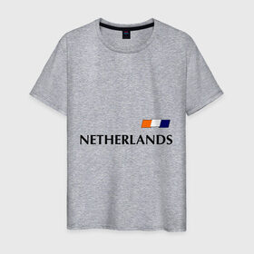 Мужская футболка хлопок с принтом Нидерланды - Уэсли Снейдер 10 (Snaijder) в Екатеринбурге, 100% хлопок | прямой крой, круглый вырез горловины, длина до линии бедер, слегка спущенное плечо. | football | голландия | нидерланды | сборная нидерланд | снейдер