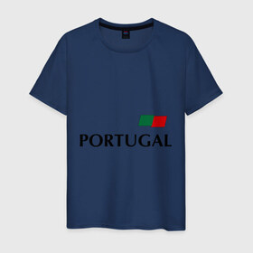 Мужская футболка хлопок с принтом Сборная Португалии - 10 в Екатеринбурге, 100% хлопок | прямой крой, круглый вырез горловины, длина до линии бедер, слегка спущенное плечо. | football | португалия | сборная португалии