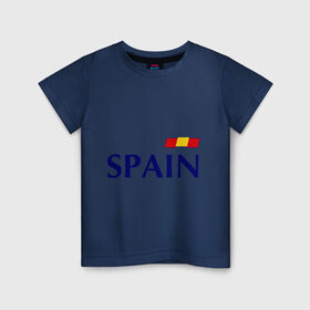 Детская футболка хлопок с принтом Сборная Испании - 9 в Екатеринбурге, 100% хлопок | круглый вырез горловины, полуприлегающий силуэт, длина до линии бедер | football евро 2016 euro2016 euro 2016 | евро 2012 | испания | сборная испании