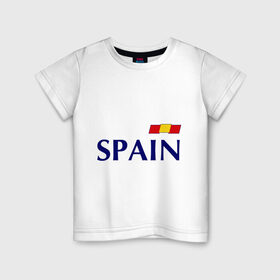 Детская футболка хлопок с принтом Сборная Испании - 10 в Екатеринбурге, 100% хлопок | круглый вырез горловины, полуприлегающий силуэт, длина до линии бедер | football | евро 2012 | испания евро 2016 euro2016 euro 2016 | сборная испании