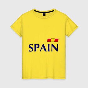 Женская футболка хлопок с принтом Сборная Испании - 10 в Екатеринбурге, 100% хлопок | прямой крой, круглый вырез горловины, длина до линии бедер, слегка спущенное плечо | football | евро 2012 | испания евро 2016 euro2016 euro 2016 | сборная испании