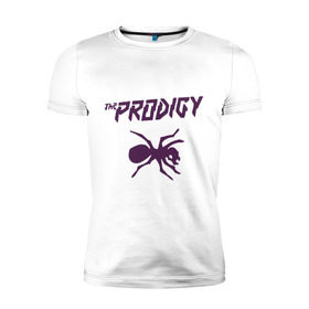 Мужская футболка премиум с принтом The Prodigy паук в Екатеринбурге, 92% хлопок, 8% лайкра | приталенный силуэт, круглый вырез ворота, длина до линии бедра, короткий рукав | prodigy | the prodigy | паук | продеджи | продиджи | продиджы