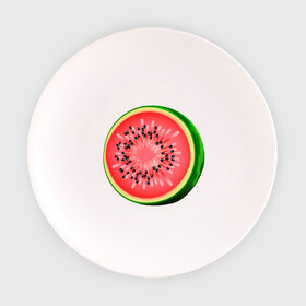 Тарелка с принтом Половина арбуза в Екатеринбурге, фарфор | диаметр - 210 мм
диаметр для нанесения принта - 120 мм | Тематика изображения на принте: арбуз | вкусное | девушкам | фрукты | фрукты и ягоды
