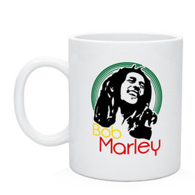 Кружка с принтом Saint Bob Marley в Екатеринбурге, керамика | объем — 330 мл, диаметр — 80 мм. Принт наносится на бока кружки, можно сделать два разных изображения | bob marley | saint bob marley | боб марли | музыка | регги