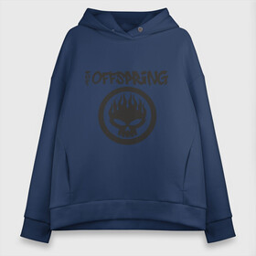 Женское худи Oversize хлопок с принтом The Offspring classic logo в Екатеринбурге, френч-терри — 70% хлопок, 30% полиэстер. Мягкий теплый начес внутри —100% хлопок | боковые карманы, эластичные манжеты и нижняя кромка, капюшон на магнитной кнопке | группы | музыка | музыкальные группы | панк | рок | рок музыка