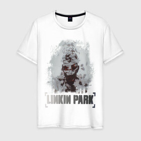 Мужская футболка хлопок с принтом Linkin Park в Екатеринбурге, 100% хлопок | прямой крой, круглый вырез горловины, длина до линии бедер, слегка спущенное плечо. | linkin | linkin park | park | линкин парк