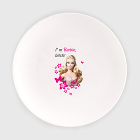 Тарелка с принтом I'm Barbie, bitch в Екатеринбурге, фарфор | диаметр - 210 мм
диаметр для нанесения принта - 120 мм | 90 | 90 е | barbie | барби | кукла | ностальгия
