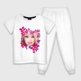 Детская пижама хлопок с принтом Барби красавица в Екатеринбурге, 100% хлопок |  брюки и футболка прямого кроя, без карманов, на брюках мягкая резинка на поясе и по низу штанин
 | 90 | 90 е | barbie | барби | ностальгия
