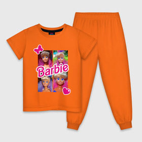 Детская пижама хлопок с принтом Куклы Барби в Екатеринбурге, 100% хлопок |  брюки и футболка прямого кроя, без карманов, на брюках мягкая резинка на поясе и по низу штанин
 | 90 | 90 е | barbie | барби | ностальгия