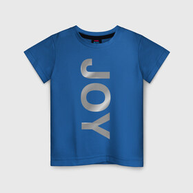 Детская футболка хлопок с принтом Joy metal в Екатеринбурге, 100% хлопок | круглый вырез горловины, полуприлегающий силуэт, длина до линии бедер | автобренды | автомобильные | джой | машина | тачка