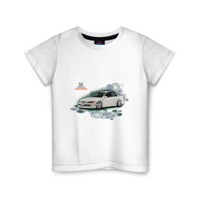 Детская футболка хлопок с принтом Honda ACCORD в Екатеринбурге, 100% хлопок | круглый вырез горловины, полуприлегающий силуэт, длина до линии бедер | honda | honda accord | tourer | хонда аккорд | японские автомобили