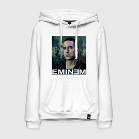 Мужская толстовка хлопок с принтом постер Eminem в Екатеринбурге, френч-терри, мягкий теплый начес внутри (100% хлопок) | карман-кенгуру, эластичные манжеты и нижняя кромка, капюшон с подкладом и шнурком | Тематика изображения на принте: eminm | slim shady | еминем | реп | репчик | рэп