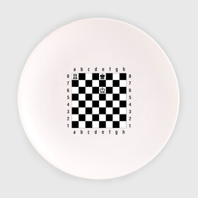 Тарелка с принтом Комбинация шах и мат в Екатеринбурге, фарфор | диаметр - 210 мм
диаметр для нанесения принта - 120 мм | Тематика изображения на принте: checkmate | мат | шах | шах и мат | шахматист | шахматная доска | шахматы