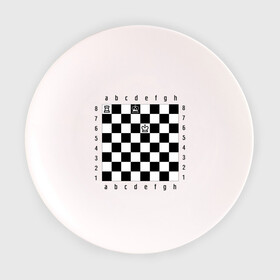 Тарелка с принтом Комбинация Шах в Екатеринбурге, фарфор | диаметр - 210 мм
диаметр для нанесения принта - 120 мм | checkmate | мат | шах | шах и мат | шахматист | шахматная доска | шахматы