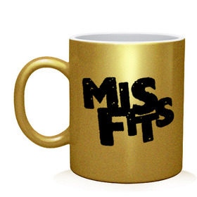 Кружка с принтом Misfits лого в Екатеринбурге, керамика | объем — 330 мл, диаметр — 80 мм. Принт наносится на бока кружки, можно сделать два разных изображения | missfit | мисфит | отбросы | сериалы